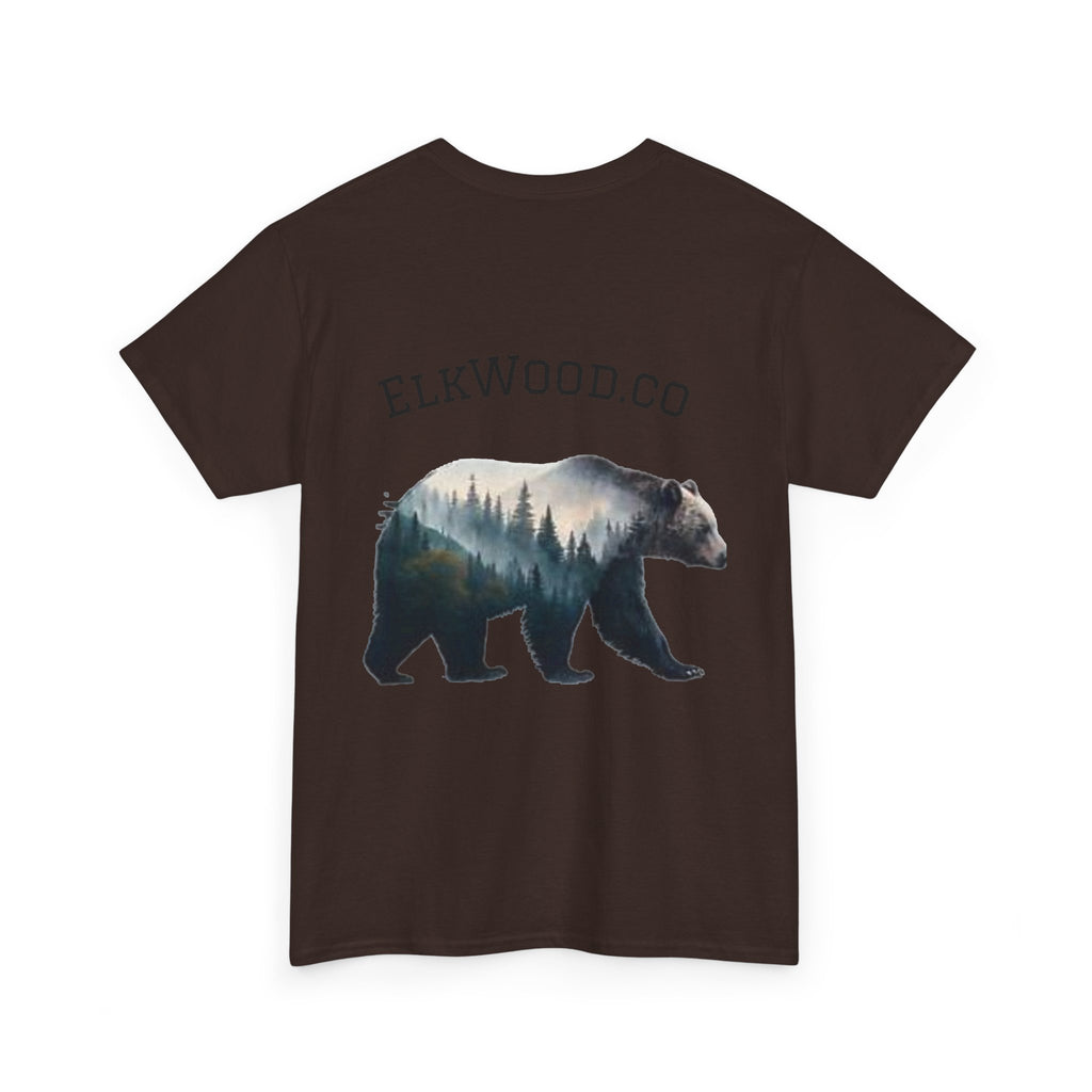 Bear Double-Exposure T-Shirt — ElkWood.co Adventure Graphic Tee