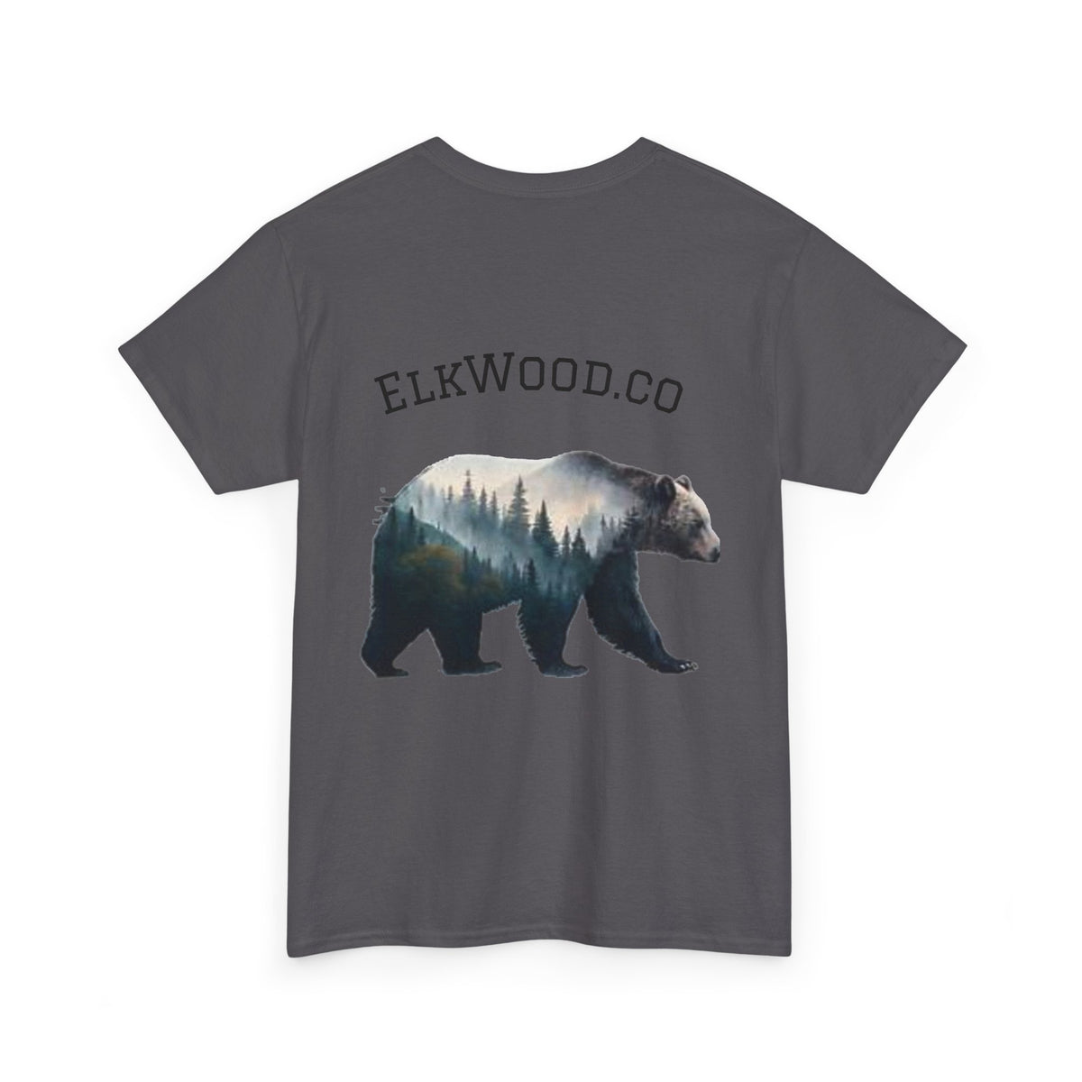 Bear Double-Exposure T-Shirt — ElkWood.co Adventure Graphic Tee