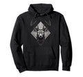 Boho Deer Head Monochromatic Stag Antlers Hoodie - Graphic Print Men Women