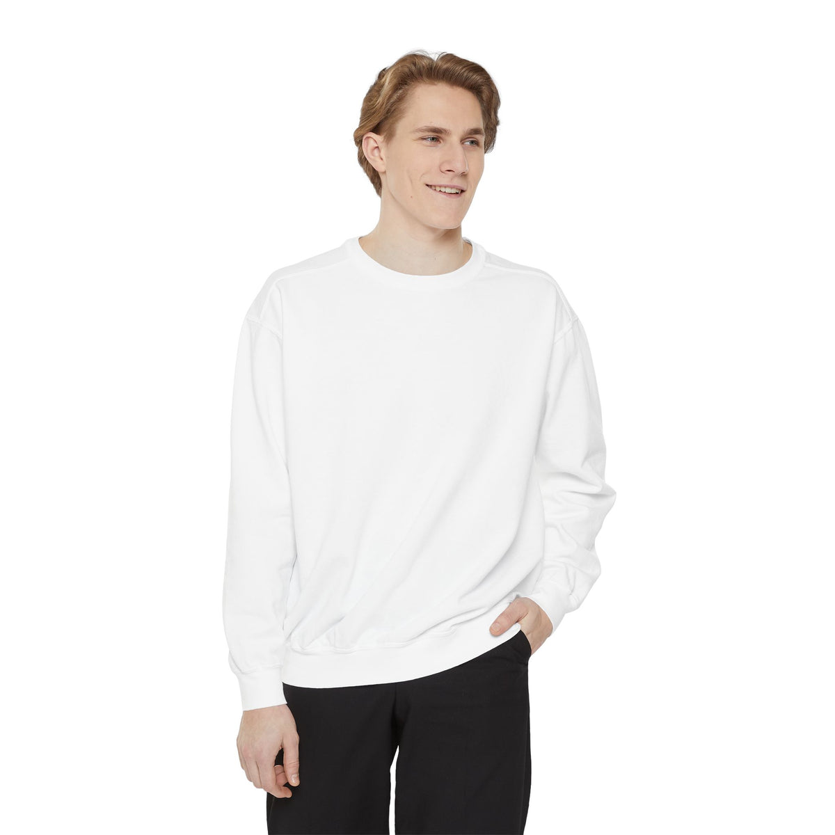 ElkWood Pine Trees Sweatshirt — Nature Graphic Garment-Dyed Crewneck