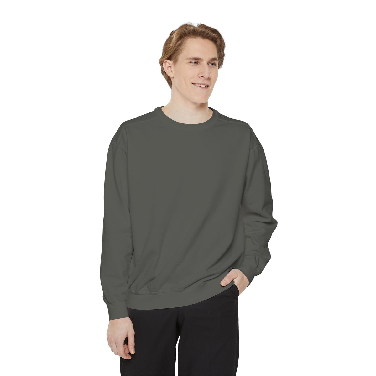 ElkWood Pine Trees Sweatshirt — Nature Graphic Garment-Dyed Crewneck