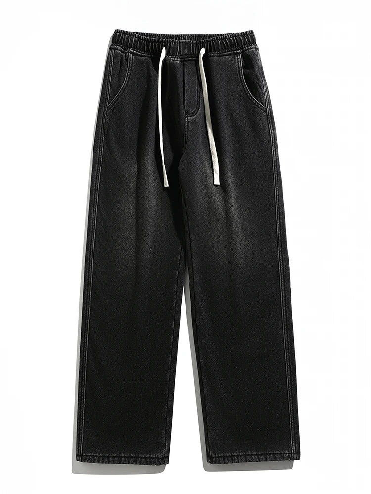Cozy and Cool  Fleece Lined Denim Pants