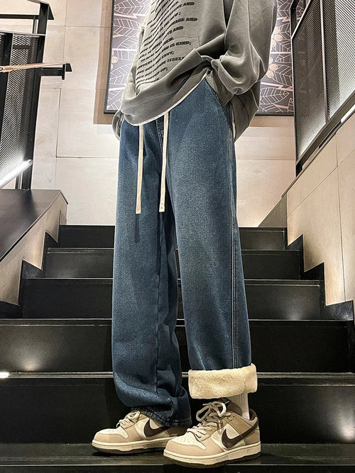 Cozy and Cool  Fleece Lined Denim Pants